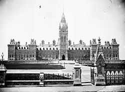 The original Centre Block, c. 1877 to 1880