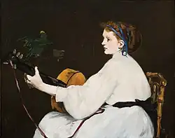 The Guitar Player by Édouard Manet (c.1866) Hill-Stead Museum