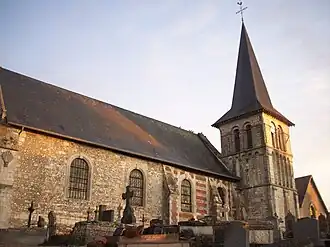 The church in Brestot