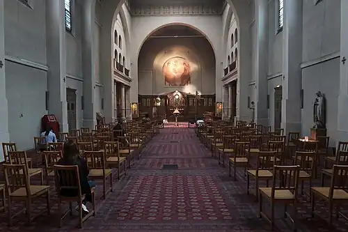 Interior of the old church