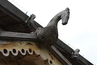 Horse's head as a decorative element