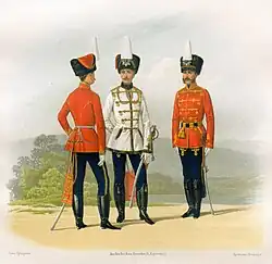 Chief Officers and Private in full dress (1855–1857)