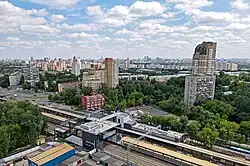 Setun railway station on the opening day in June 2020.