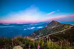 In the ski resort Rosa Khutor.