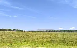Fields just outside the village