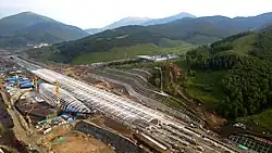 Construction scene in 2019