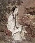 Song dynasty painting of a man wearing zhiduo.