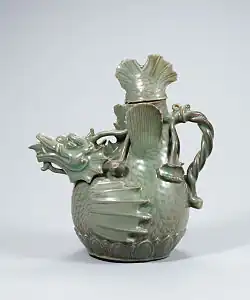 Image 80Celadon kettle, by the National Museum of Korea (edited by Crisco 1492) (from Wikipedia:Featured pictures/Artwork/Others)