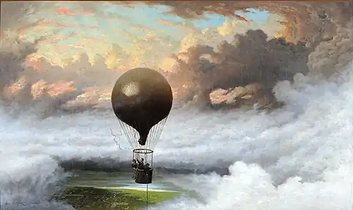 A Balloon in Mid-Air, 1875, oil on canvas, Private collection