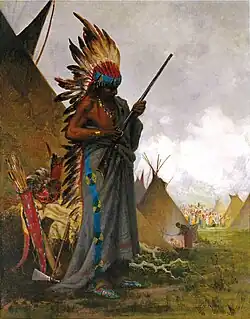 White Man's Weapon, 1880, oil on canvas, Stark Museum of Art, Orange, Texas