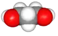 Spacefill model of 1,3-propanediol