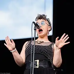 Kavanagh performing with The Waterboys in 2019