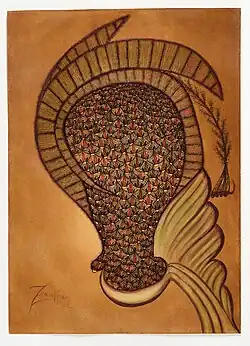 Untitled, pastel and ink, 1960s