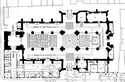 Floor plan of the church from 1994.