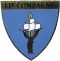 Insignia of the 11th company of the 43rd Infantry Regiment (around 1990)
