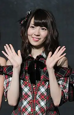 Ayaka Kikuchi as a member of AKB48