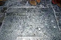 1588 Grave Cover in the Nave of St Martin's, Thompson, Norfolk