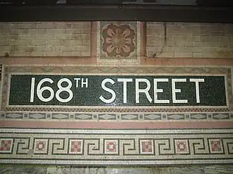Mosaic name tablet