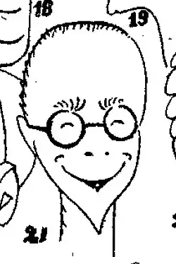 Halffter caricatured by Bagaria in El Sol (1928)