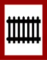Guarded railway crossing