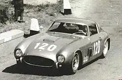 The Ferrari 250 GT of La Pira and Siracusa, winner of the GT +2600 class