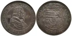 thaler of the County of Tyrol, Leopold V - 1621.[2]