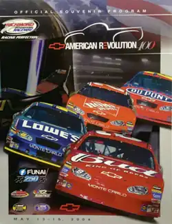 The 2004 Chevy American Revolution 400 program cover.