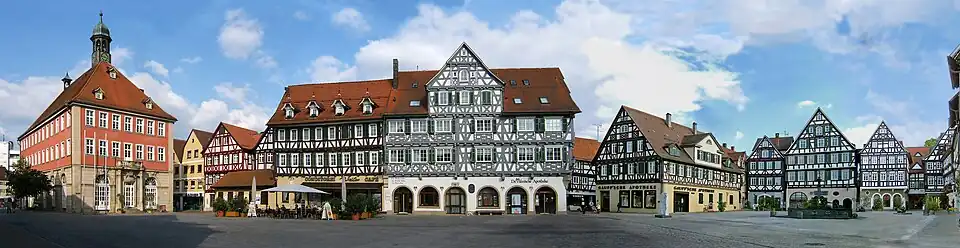 Panorama of the upper Markt Square