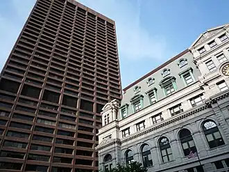 Adams courthouse (at right), 2009