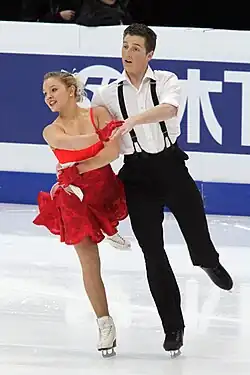 Danielle O'Brien and Gregory Merriman at the 2011 Four Continents Championships