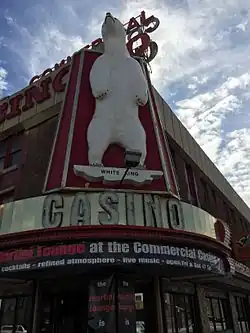 The iconic "White King" at the Commercial Casino in downtown Elko