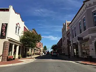View of Old Town Manassas from Center Street.