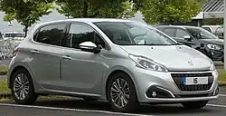 2016 208 1.2 Allure 5-door hatchback (facelift; UK)