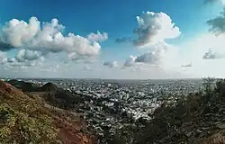 Hilltop view of Nallasopara's eastern urban area