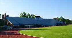 Photo of Laird Stadium at Carleton College taken from the southwest endzone