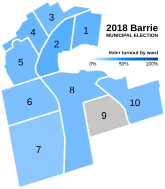 A map of Barrie