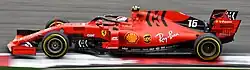 Leclerc driving the Ferrari SF90 at the 2019 Chinese Grand Prix