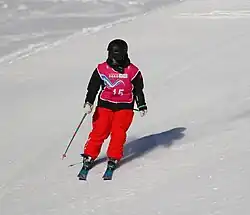 Yang Shuorui at women's freeski slopestyle