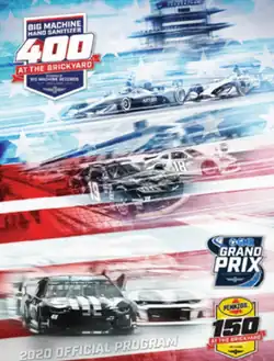 2020 Brickyard 400 program cover