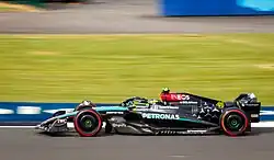 Lewis Hamilton at the 2024 British Grand Prix