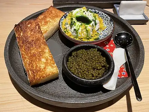 caviar dish