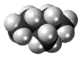 Spacefill model of 3-methylpentane