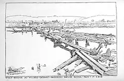 A drawing by T.H. Ellett in France, in November 1918.