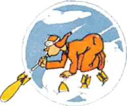 307th Bombardment Sq (later 501 Fighter-Bomber Sq) emblem