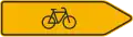 Direction to bicycle bypass signpost (Slovakia)