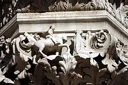 Capital on the "Corner of Justice" of the Doge's Palace, Venice