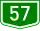 Hungarian route 57 shield