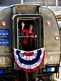 As part of her 2012 U.S. Senate campaign, Democratic nominee Elizabeth Warren embarks on a whistle-stop tour