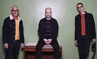 Left-right, Tony McGuinness, Jono Grant, and Paavo Siljamäki 2018.