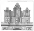 Elevation of a pipe organ designed by Roubo